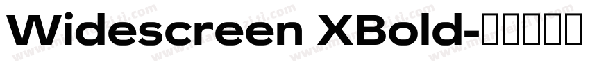 Widescreen XBold字体转换